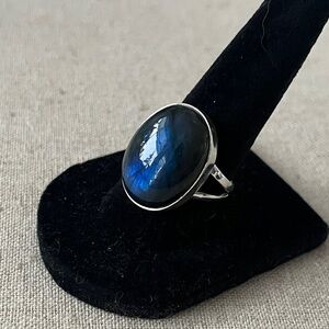 Handmade Labradorite 925 Sterling Silver Ring